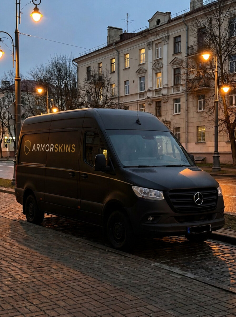 Фургон выездной студии оклейки ARMORSKINS в Минске